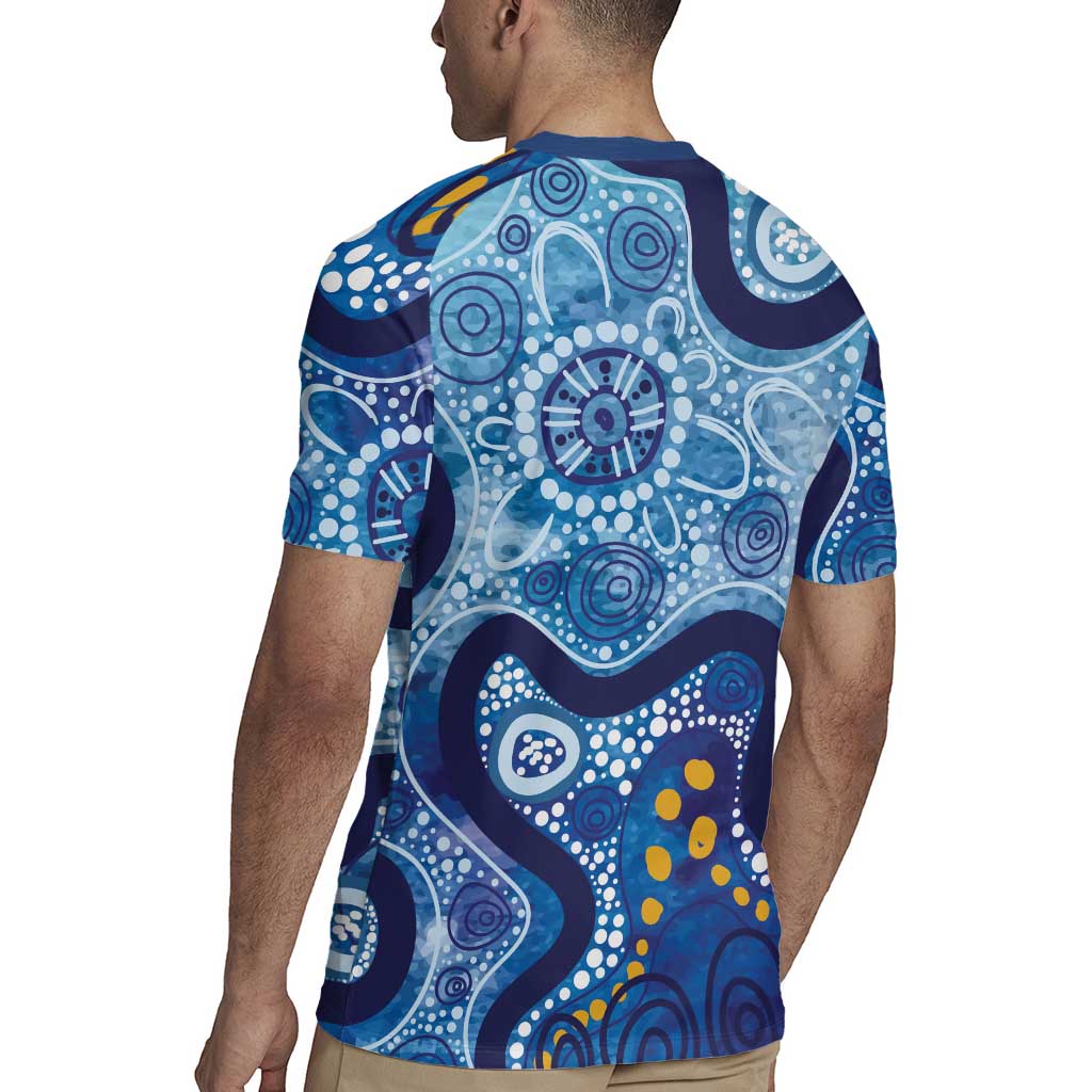 Australia Indigenous Blue Ribbon Rugby Jersey Mo Bros Mustache - Aussie Hoodie