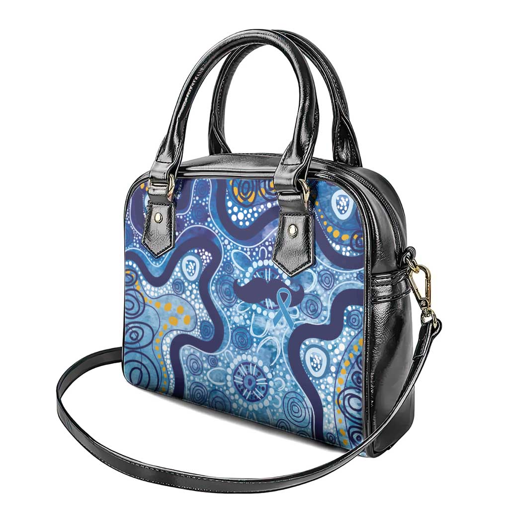 Australia Indigenous Blue Ribbon Shoulder Handbag Mo Bros Mustache - Aussie Hoodie