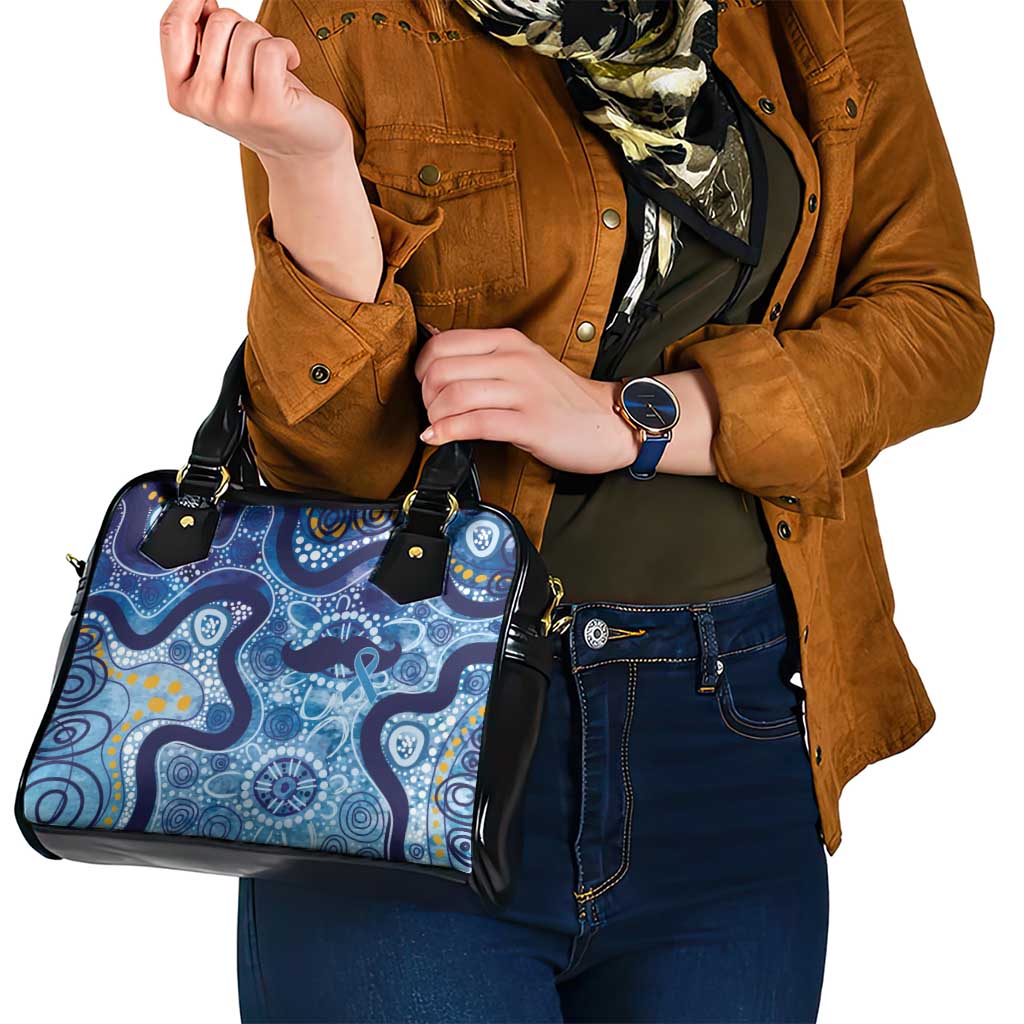 Australia Indigenous Blue Ribbon Shoulder Handbag Mo Bros Mustache - Aussie Hoodie