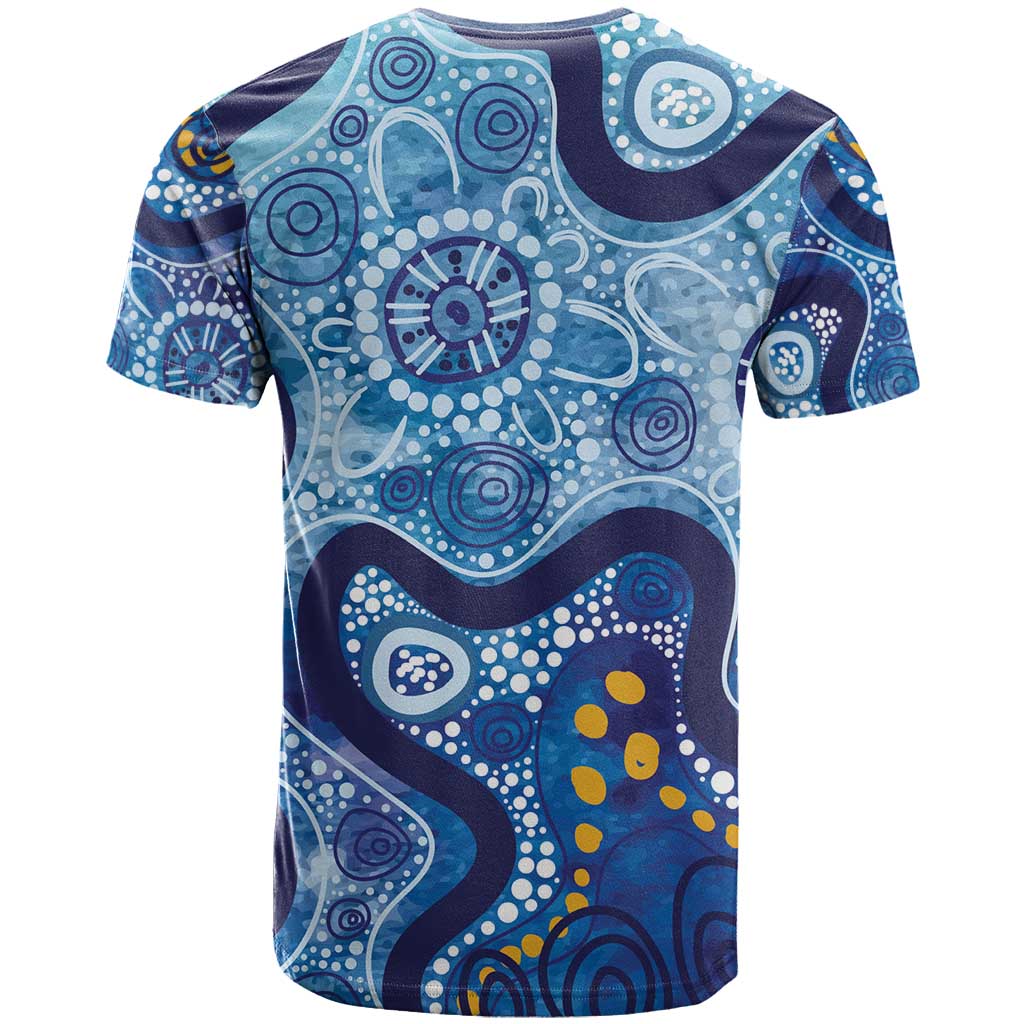 Australia Indigenous Blue Ribbon T Shirt Mo Bros Mustache - Aussie Hoodie