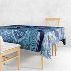 Australia Indigenous Blue Ribbon Tablecloth Mo Bros Mustache - Aussie Hoodie
