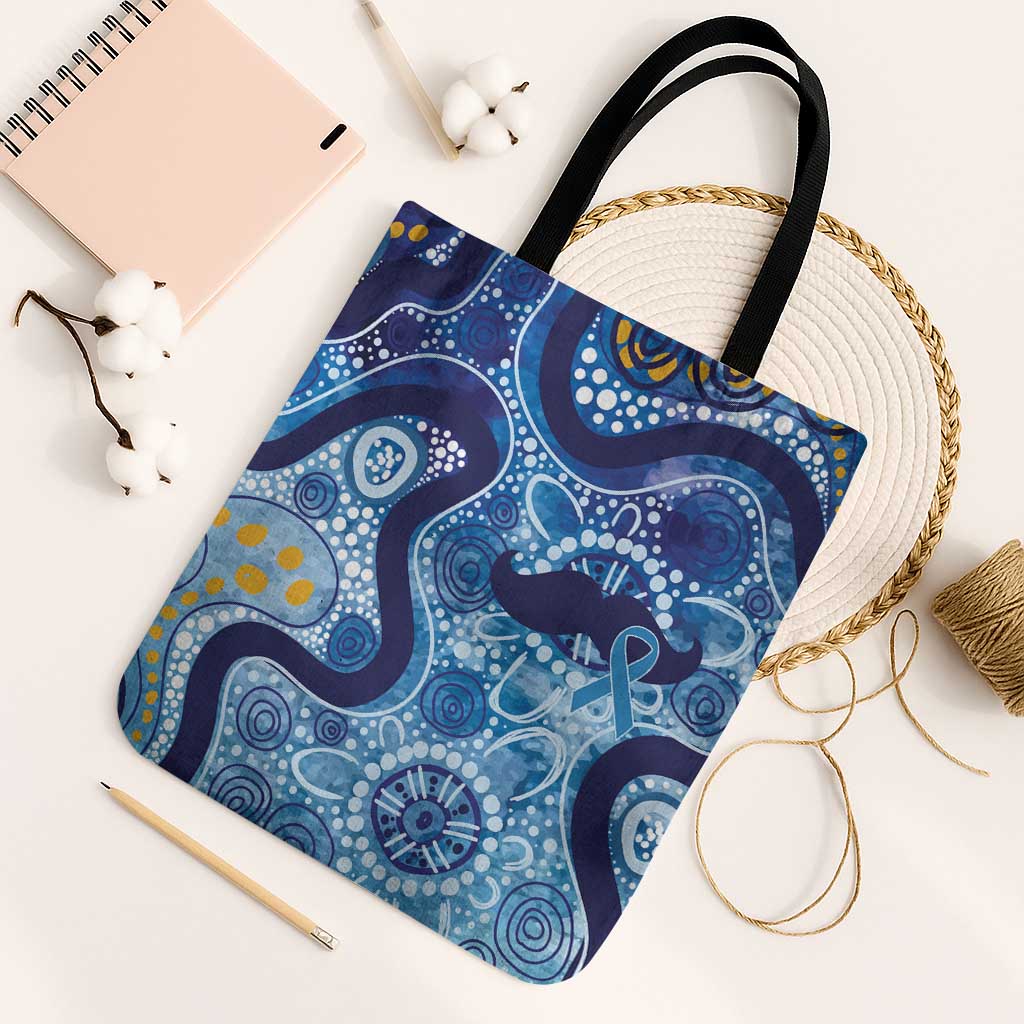 Australia Indigenous Blue Ribbon Tote Bag Mo Bros Mustache - Aussie Hoodie