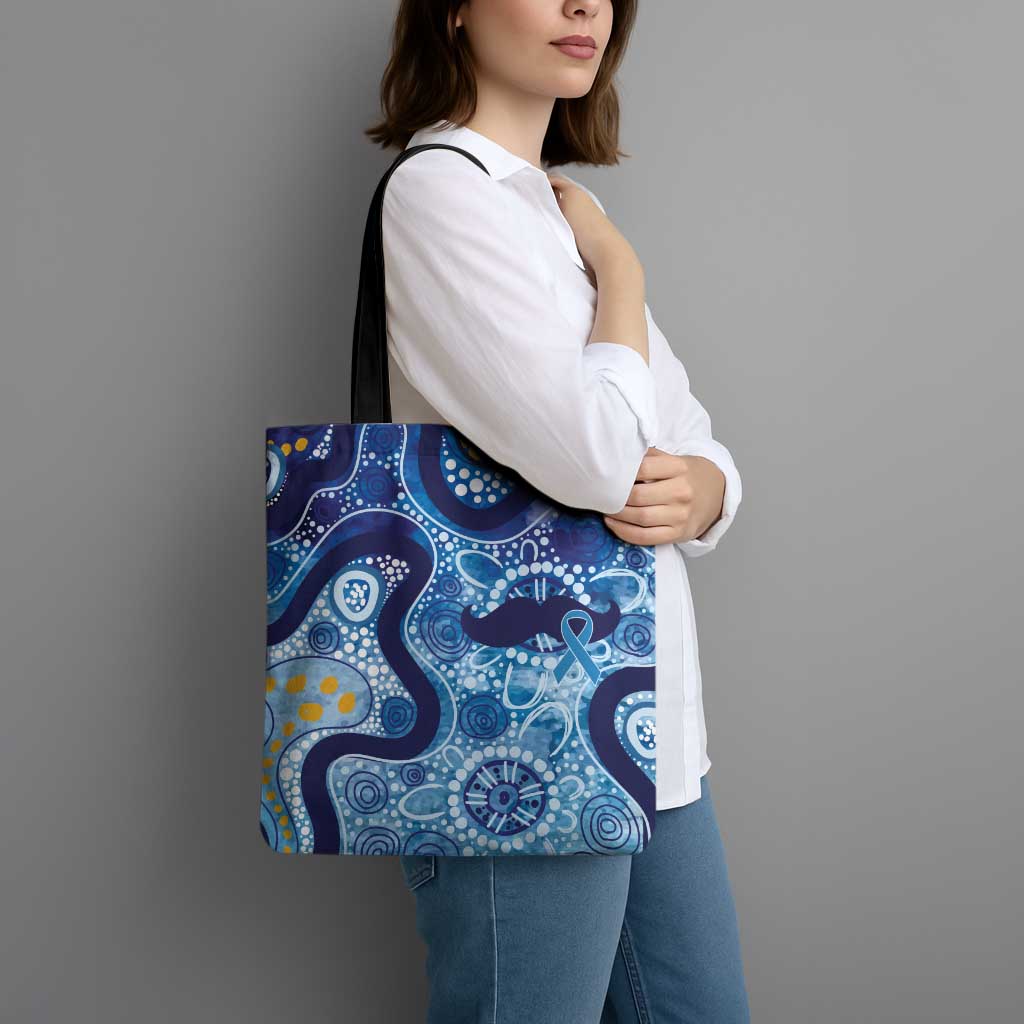 Australia Indigenous Blue Ribbon Tote Bag Mo Bros Mustache - Aussie Hoodie