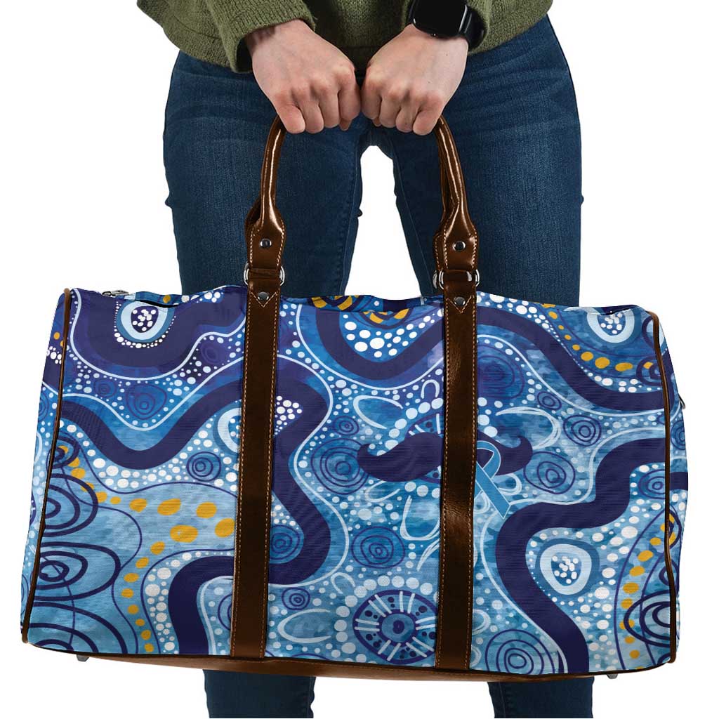Australia Indigenous Blue Ribbon Travel Bag Mo Bros Mustache - Aussie Hoodie