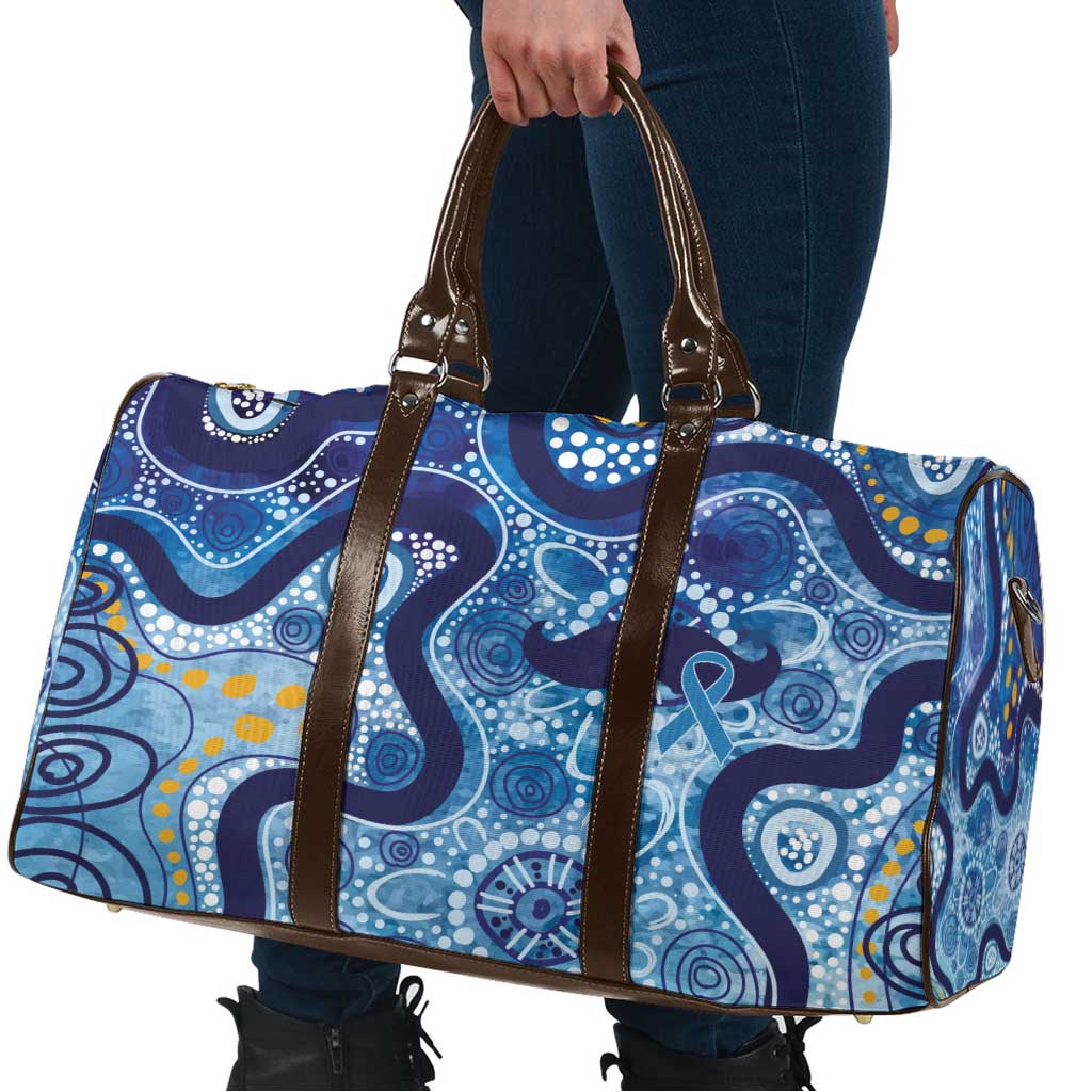 Australia Indigenous Blue Ribbon Travel Bag Mo Bros Mustache - Aussie Hoodie