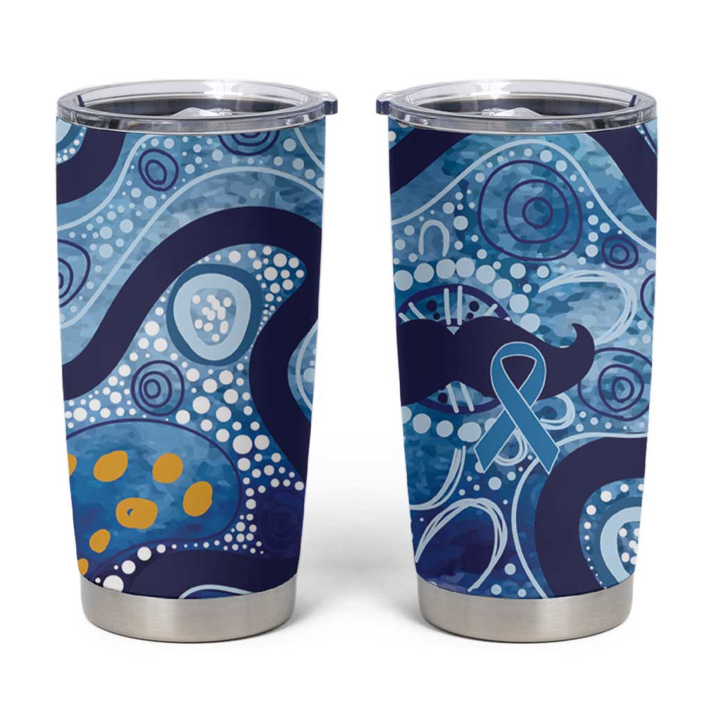 Australia Indigenous Blue Ribbon Tumbler Cup Mo Bros Mustache - Aussie Hoodie