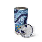 Australia Indigenous Blue Ribbon Tumbler Cup Mo Bros Mustache - Aussie Hoodie