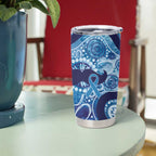 Australia Indigenous Blue Ribbon Tumbler Cup Mo Bros Mustache - Aussie Hoodie