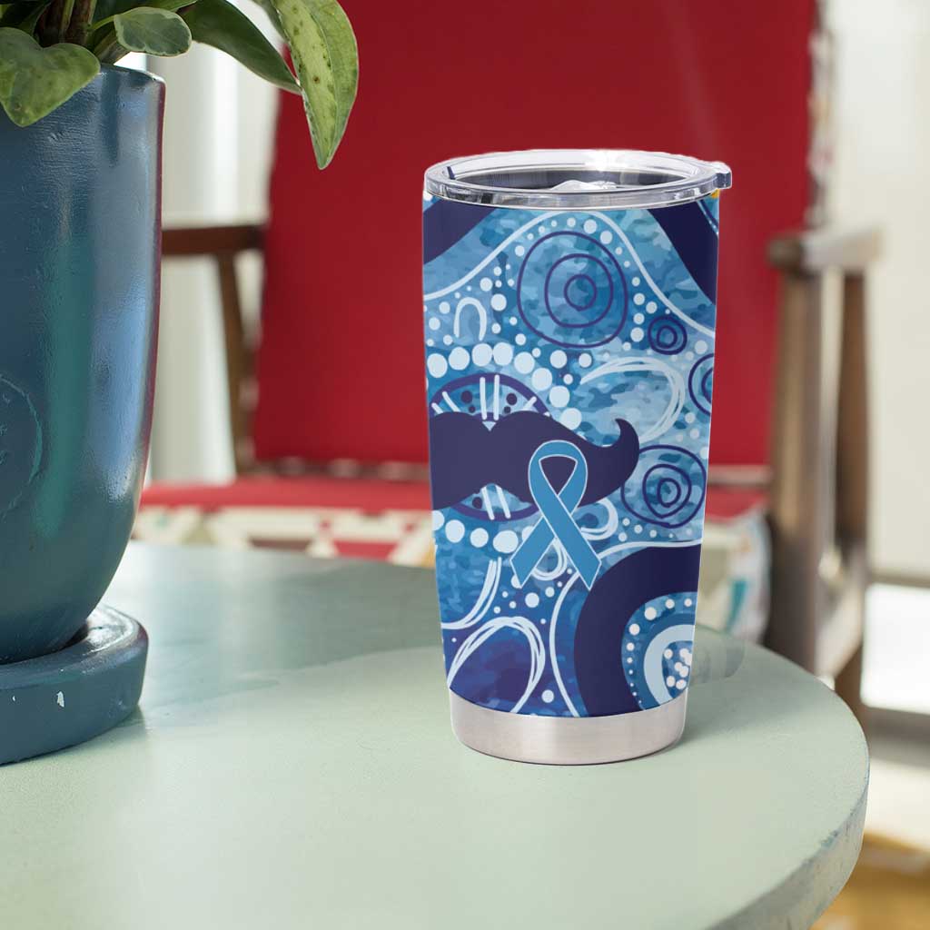 Australia Indigenous Blue Ribbon Tumbler Cup Mo Bros Mustache - Aussie Hoodie