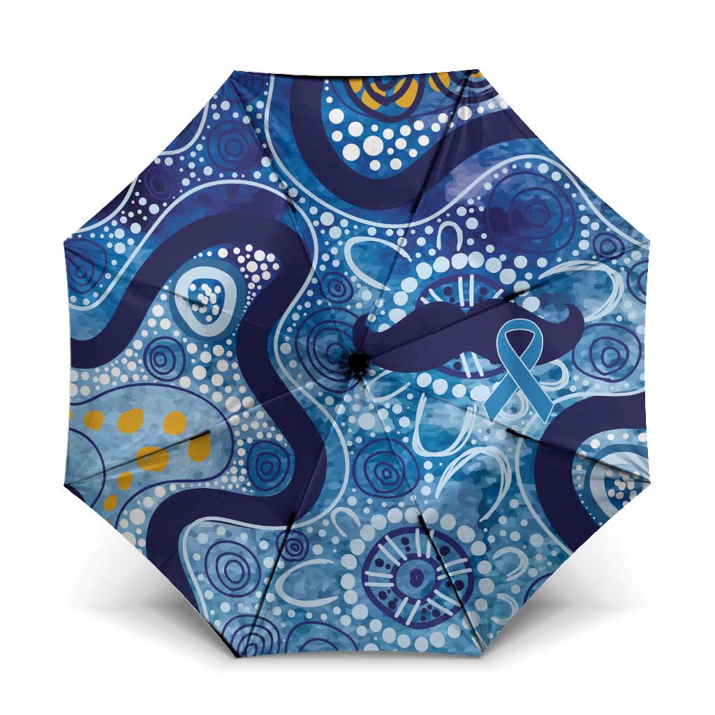 Australia Indigenous Blue Ribbon Umbrella Mo Bros Mustache - Aussie Hoodie