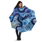 Australia Indigenous Blue Ribbon Umbrella Mo Bros Mustache - Aussie Hoodie
