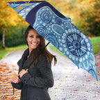 Australia Indigenous Blue Ribbon Umbrella Mo Bros Mustache - Aussie Hoodie