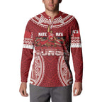Personalized Mate Maa Tonga Rugby Button Sweatshirt Ofa Atu Tonga