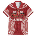 Personalized Mate Maa Tonga Rugby Family Matching Off The Shoulder Long Sleeve Dress and Hawaiian Shirt Ofa Atu Tonga