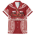 Personalized Mate Maa Tonga Rugby Family Matching Off Shoulder Maxi Dress and Hawaiian Shirt Ofa Atu Tonga