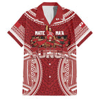 Personalized Mate Maa Tonga Rugby Family Matching Off Shoulder Maxi Dress and Hawaiian Shirt Ofa Atu Tonga