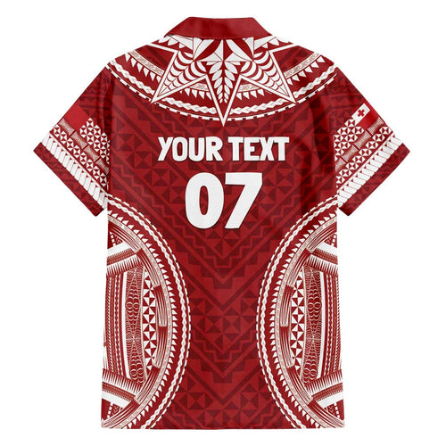 Personalized Mate Maa Tonga Rugby Family Matching Off Shoulder Maxi Dress and Hawaiian Shirt Ofa Atu Tonga