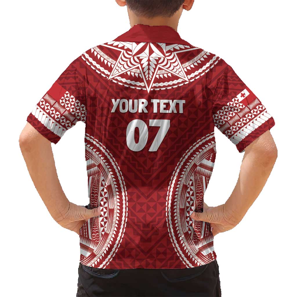 Personalized Mate Maa Tonga Rugby Family Matching Off Shoulder Short Dress and Hawaiian Shirt Ofa Atu Tonga