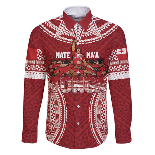 Personalized Mate Maa Tonga Rugby Family Matching Puletasi and Hawaiian Shirt Ofa Atu Tonga
