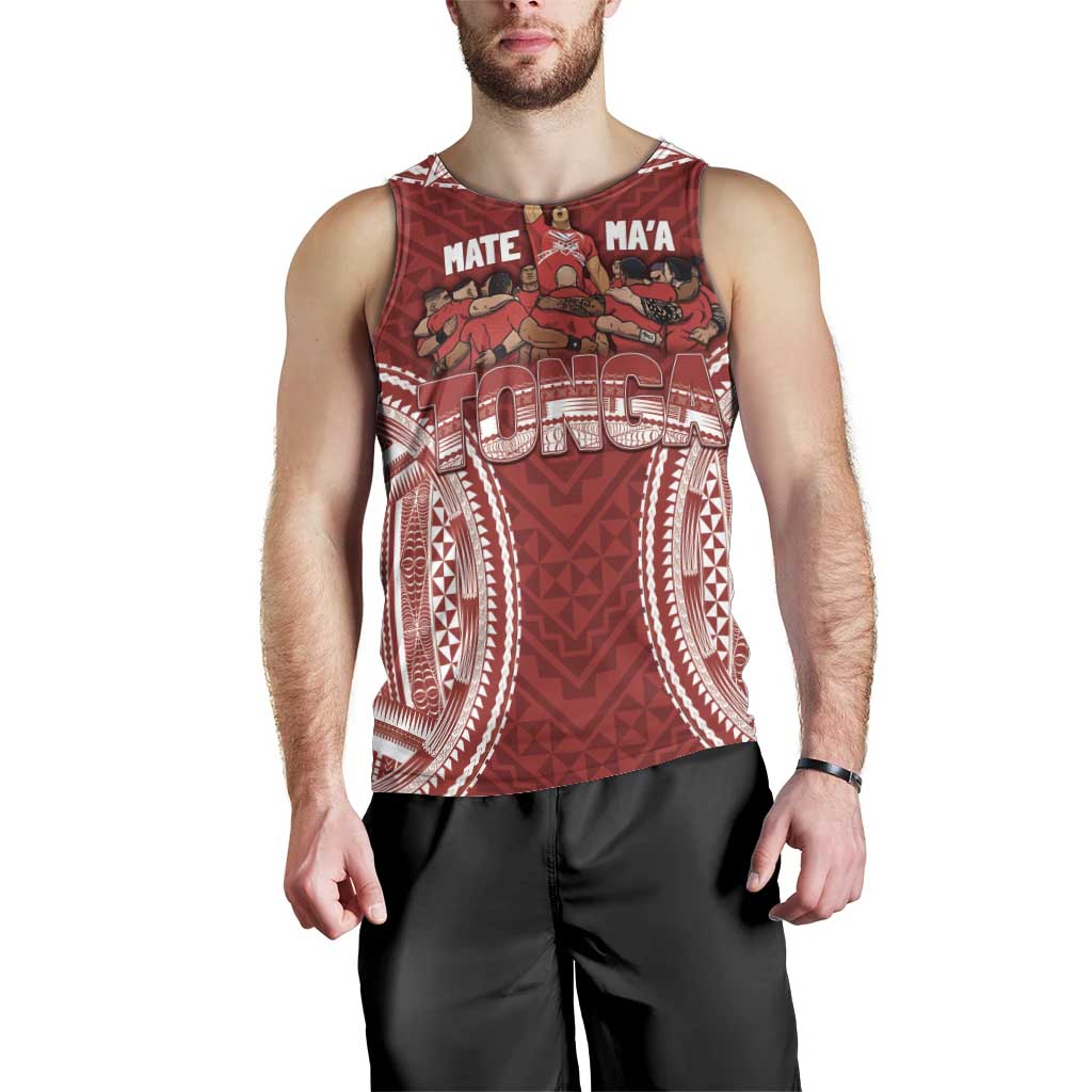 Personalized Mate Maa Tonga Rugby Men Tank Top Ofa Atu Tonga