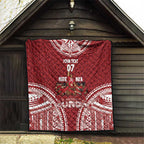 Personalized Mate Maa Tonga Rugby Quilt Ofa Atu Tonga