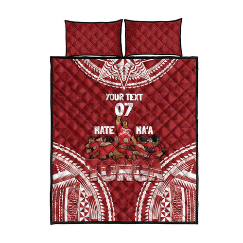 Personalized Mate Maa Tonga Rugby Quilt Bed Set Ofa Atu Tonga