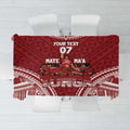 Personalized Mate Maa Tonga Rugby Tablecloth Ofa Atu Tonga