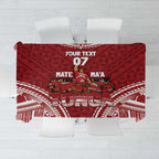 Personalized Mate Maa Tonga Rugby Tablecloth Ofa Atu Tonga