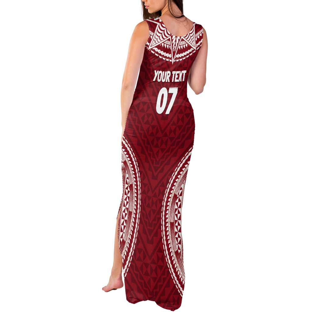 Personalized Mate Maa Tonga Rugby Tank Maxi Dress Ofa Atu Tonga