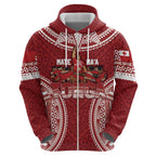 Personalized Mate Maa Tonga Rugby Zip Hoodie Ofa Atu Tonga