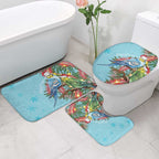Blue Budgies on Callistemon Bathroom Set Merry Christmas Aussie - Aussie Hoodie