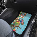 Blue Budgies on Callistemon Car Mats Merry Christmas Aussie - Aussie Hoodie