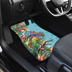 Blue Budgies on Callistemon Car Mats Merry Christmas Aussie - Aussie Hoodie
