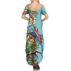 Blue Budgies on Callistemon Family Matching Summer Maxi Dress and Hawaiian Shirt Merry Christmas Aussie - Aussie Hoodie