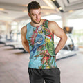 Blue Budgies on Callistemon Men Tank Top Merry Christmas Aussie - Aussie Hoodie