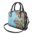 Blue Budgies on Callistemon Shoulder Handbag Merry Christmas Aussie - Aussie Hoodie