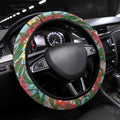 Blue Budgies on Callistemon Steering Wheel Cover Merry Christmas Aussie - Aussie Hoodie