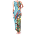 Blue Budgies on Callistemon Tank Maxi Dress Merry Christmas Aussie - Aussie Hoodie