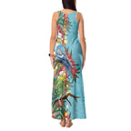 Blue Budgies on Callistemon Tank Maxi Dress Merry Christmas Aussie - Aussie Hoodie