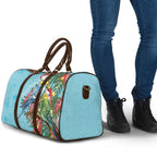 Blue Budgies on Callistemon Travel Bag Merry Christmas Aussie - Aussie Hoodie