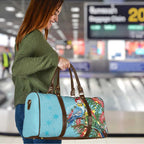Blue Budgies on Callistemon Travel Bag Merry Christmas Aussie - Aussie Hoodie