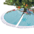 Blue Budgies on Callistemon Tree Skirt Merry Christmas Aussie - Aussie Hoodie