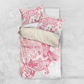 Australia Personalized Bedding Set Breast Cancer Pink Ribbon - Marble Roses
