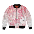 Australia Personalized Bomber Jacket Breast Cancer Pink Ribbon - Marble Roses
