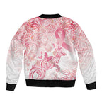 Australia Personalized Bomber Jacket Breast Cancer Pink Ribbon - Marble Roses