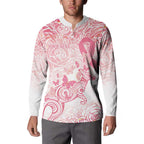 Australia Personalized Button Sweatshirt Breast Cancer Pink Ribbon - Marble Roses