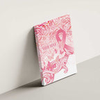 Australia Personalized Canvas Wall Art Breast Cancer Pink Ribbon - Marble Roses