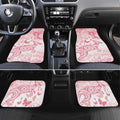 Australia Personalized Car Mats Breast Cancer Pink Ribbon - Marble Roses