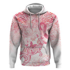 Australia Personalized Hoodie Breast Cancer Pink Ribbon - Marble Roses