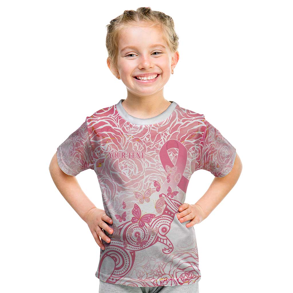 Australia Personalized Kid T Shirt Breast Cancer Pink Ribbon - Marble Roses